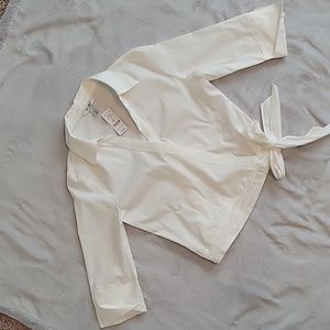 White House Black Market dress shirt white size 4